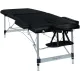 Масажний стіл BodyFit 4085 70 см XXL, 3-секційний алюмінієвий Чорний