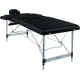 Масажний стіл BodyFit 4085 70 см XXL, 3-секційний алюмінієвий Чорний