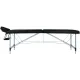 Масажний стіл BodyFit 4085 70 см XXL, 3-секційний алюмінієвий Чорний