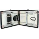 Масажний стіл BodyFit 4085 70 см XXL, 3-секційний алюмінієвий Чорний