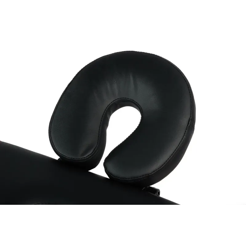 Масажний стіл BodyFit 4087 70 см XXL, 2-секційний дерев’яний, чорний 
