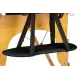 Масажний стіл BodyFit 4087 70 см XXL, 2-секційний дерев’яний, чорний 