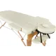 Масажний стіл BodyFit 455 - 60 см, 3-секційний дерев’яний, бежевий