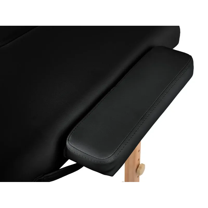 Масажний стіл BodyFit 4082 60 см, 3-секційний алюмінієвий, Чорний