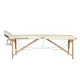 Масажний стіл 60 см BodyFit 459, 2-секційний дерев’яний, бежевий