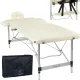 Масажний стіл BodyFit 552 XXL, 2-секційний алюмінієвий, 70 см, бежевий