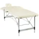 Масажний стіл BodyFit 552 XXL, 2-секційний алюмінієвий, 70 см, бежевий