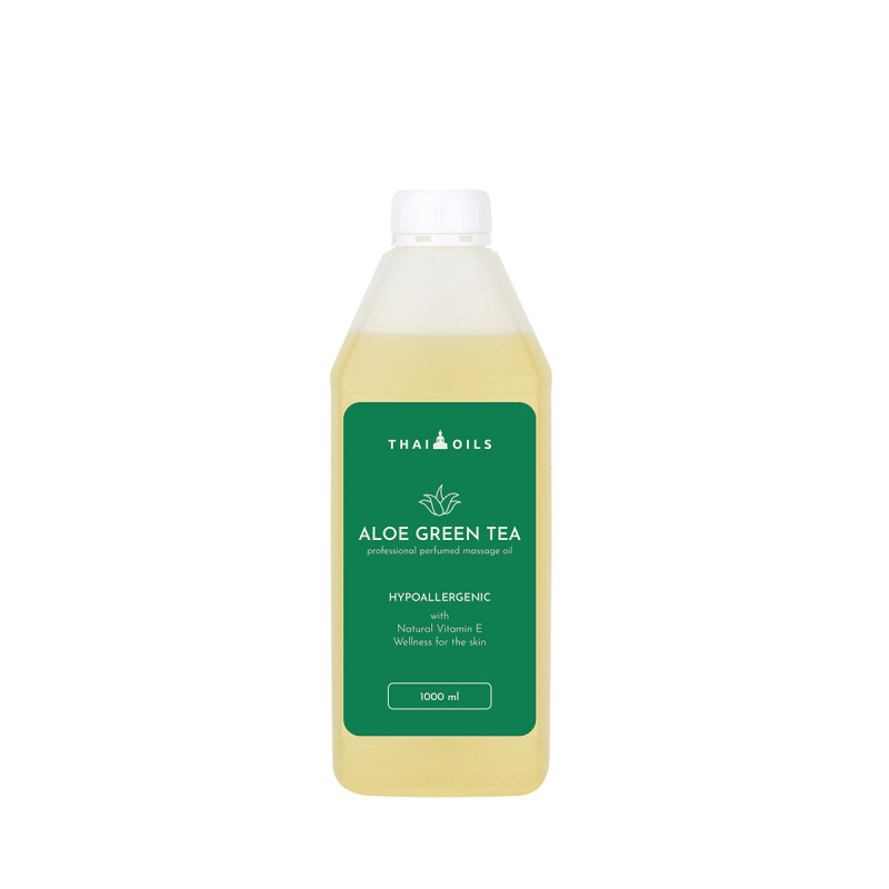 Професійна масажна олія Thai Oils Aloe Green Tea 1000 мл