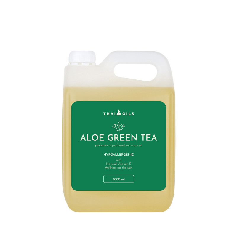 Професійна масажна олія Thai Oils Aloe Green Tea 3000 мл